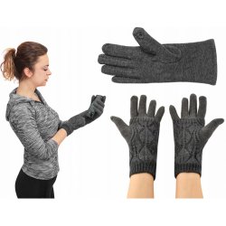 ISO 6412 zimní rukavice na dotykové displeje 2v1 šedé