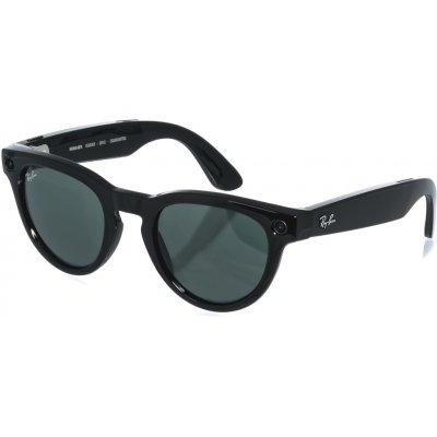 Meta RAY-BAN Meta Headliner Standard Smart Glasses Gen 2 - Shiny Black, G15 Green 0RW4013601/7150 – Zboží Živě