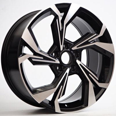 Racing Line Delta 8x19 5x112 ET45 black face machined