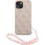 Guess PU Leather 4G Colored Ring Strap MagSafe pro iPhone 14 Pink – Zboží Živě
