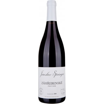 Jaroslav Springer Pinot Noir Záhřebenské 2022 13% 0,75 l (holá láhev) – Zboží Dáma