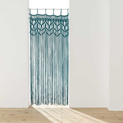 douceur d'intérieur Modrý závěs do dveří 90x200 cm Macarena – douceur d'intérieur – Hledejceny.cz