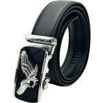 Automat pánský pásek černá přezka kovová Typ5-K24 – Zboží Dáma