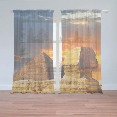 Sablio Záclony Pyramidy: 2ks 150x250cm – Hledejceny.cz