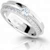 Prsteny Modesi Třpytivý stříbrný prsten se zirkony M16020