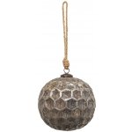 Clayre & Eef Měděná antik skleněná ozdoba Hexagon Copper XL Ø 15*15 cm – Hledejceny.cz