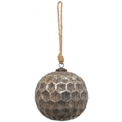 Clayre & Eef Měděná antik skleněná ozdoba Hexagon Copper XL Ø 15*15 cm – Hledejceny.cz