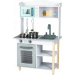 Eco Toys Dřevěná kuchyňka s doplňky NELA – Sleviste.cz