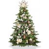 Vánoční stromek LAALU Ozdobený stromeček ELEGANCE PŘÍRODY 150 cm s 92 ks ozdob a dekorací