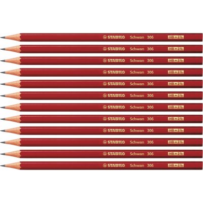 Stabilo Schwan 306 HB 12 ks – Zboží Mobilmania