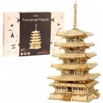 Robotime Rolife 3D Dřevěná Pagoda TGN02 275 ks – Zboží Dáma