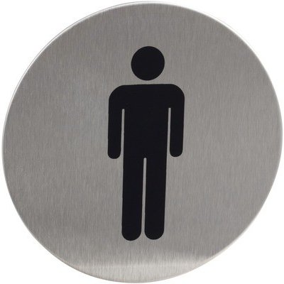 Piktogram Páni, nerez, kulatý Ø 75mm x 1,2 mm – Zboží Mobilmania