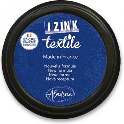 Aladine Izink Textile razítkovací polštářek tmavě modrá 19014 – Zboží Mobilmania