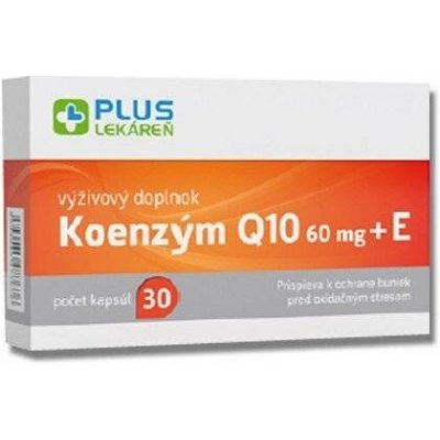 Plus Lekáreň Koenzym Q10 60 mg + vitamín E 30 kapslí – Hledejceny.cz