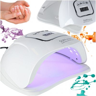 KIK KX2979 Duální UV/LED lampa na nehty SUN X5 150 W MAX s LCD displejem – Sleviste.cz