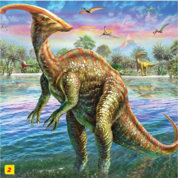 Dino Mini s figurkou dinosaura: Parasaurolophus 60 dílků