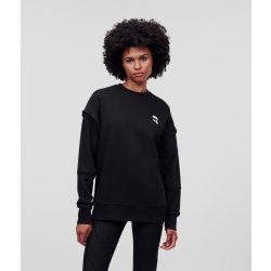 Karl Lagerfeld dámská mikina IKONIK 2.0 RELAXED FIT SWEAT 230W1822-999 Černá