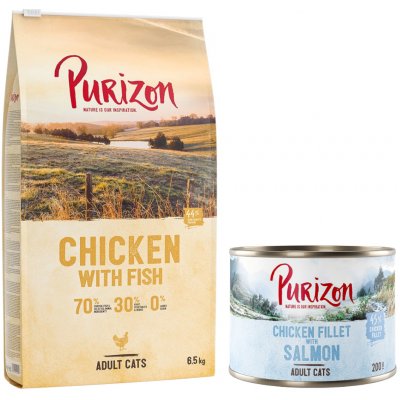 Purizon Adult kuře & ryba bez obilnin 6,5 kg