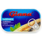 Giana Sardinky ve vlastní šťávě 125 g – Hledejceny.cz