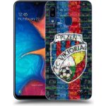 Picasee silikonové Samsung Galaxy A20e A202F - FC Viktoria Plzeň A černé