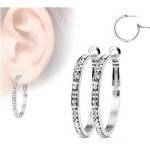 Piercingate náušnice NAU00958 čirá – Zboží Mobilmania