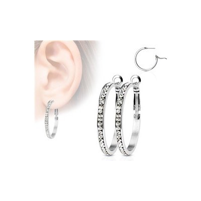 Piercingate náušnice NAU00958 čirá – Zboží Mobilmania