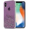 Pouzdro a kryt na mobilní telefon Apple Cadorabo Pouzdro pro Apple iPhone XS MAX Ochranné pouzdro v purpurové barvě Pouzdro na mobilní telefon TPU Etui Glitter Cover Case Glitter