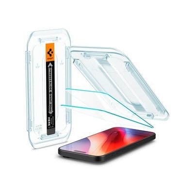 Spigen Glass tR EZ Fit 2 Pack transparency iPhone 16 Pro AGL07928 – Zbozi.Blesk.cz