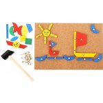 Bigjigs Toys kreativní zatloukací hra Doprava – Zboží Mobilmania