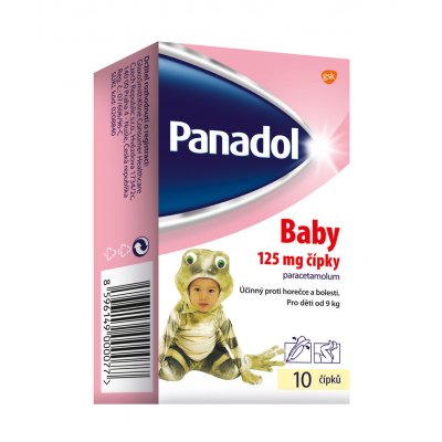 PANADOL BABY RCT 125MG SUP 10