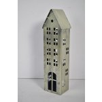 Kovový domeček na čajovou svíčku champagne 30x8,5x6 cm – Hledejceny.cz