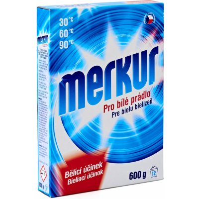 Merkur Bílá síla prášek na bíle prádlo 600 g – Zboží Mobilmania