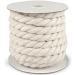 Bavlněná šňůra kroucená Ø15 mm macrame Varianta: režná světlá, Balení: 1 m – Zboží Mobilmania