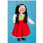Mašek umělecká výroba Loutka dřevěná Tanečnice 20 cm – Zboží Dáma