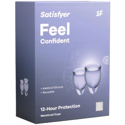 Satisfyer Feel Confident menstruační kalíšek sada fialová 2 ks – Hledejceny.cz