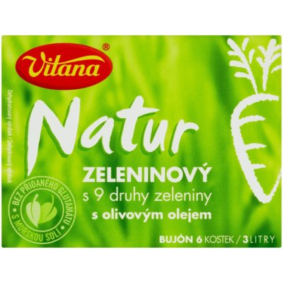 Vitana Natur zeleninový bujón s 9 druhy zeleniny a olivovým olejem, 6ks – Zboží Dáma