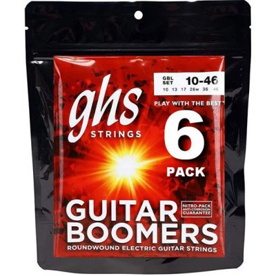 GHS GBL Guitar Boomers 010-046, 6-Pack – Zboží Dáma