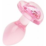 EasyToys Anal Plug Glass Small 7 cm skleněný anální šperk 7 x 3,9 cm – Zboží Dáma