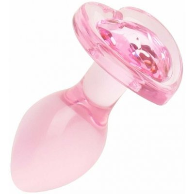 EasyToys Anal Plug Glass Small 7 cm skleněný anální šperk 7 x 3,9 cm – Zboží Dáma