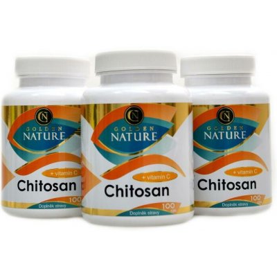 GoldenNature Chitosan + vitamin C 300 kapslí – Hledejceny.cz