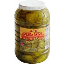 Del Sol Sliced Dill Pickles okurky 3,78 l
