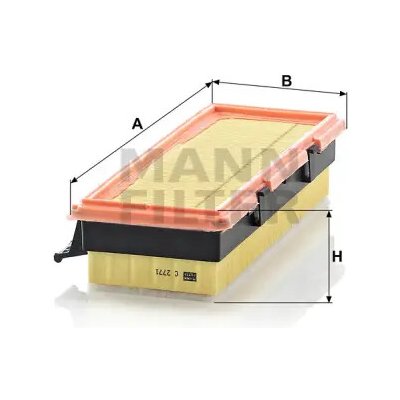 MANN FILTER Vzduchový filtr C 2771 – Hledejceny.cz