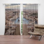 Sablio Závěs Řím Vatikán Svatopetrské náměstí: 2ks 140x250cm – Hledejceny.cz