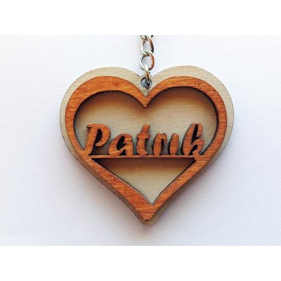 Přívěsek na klíče Mácova Dílna Srdíčko se jménem Veronika – Sleviste.cz