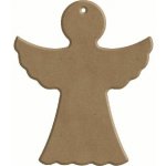 Dřevěný výřez k dekoraci Gomille, závěsný, 6x7 cm - Anděl – Hledejceny.cz