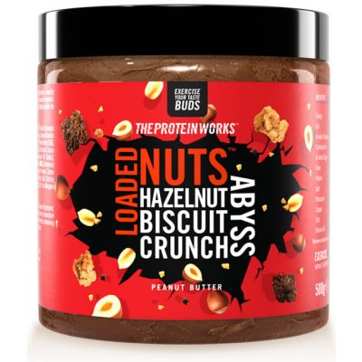 The Protein Works Arašidové maslo Loaded Nuts brownie deep choc dive 500 g