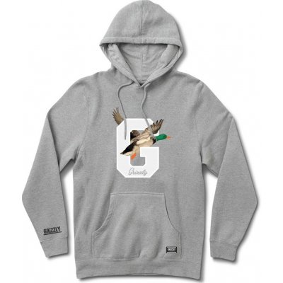 GRIZZLY mikina Duck Season Pullover Hoodie Hthr