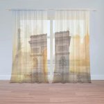 Záclony Paříž Vítězný oblouk: 2 ks - 150x250 cm - Sablio – Hledejceny.cz