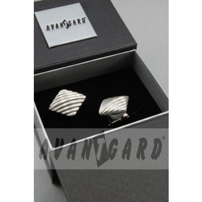 Avantgard stříbrné manžetové návleky na knoflíčky – Zboží Dáma