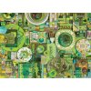 Puzzle Cobble Hill Barvy duhy: Zelená 1000 dílků
